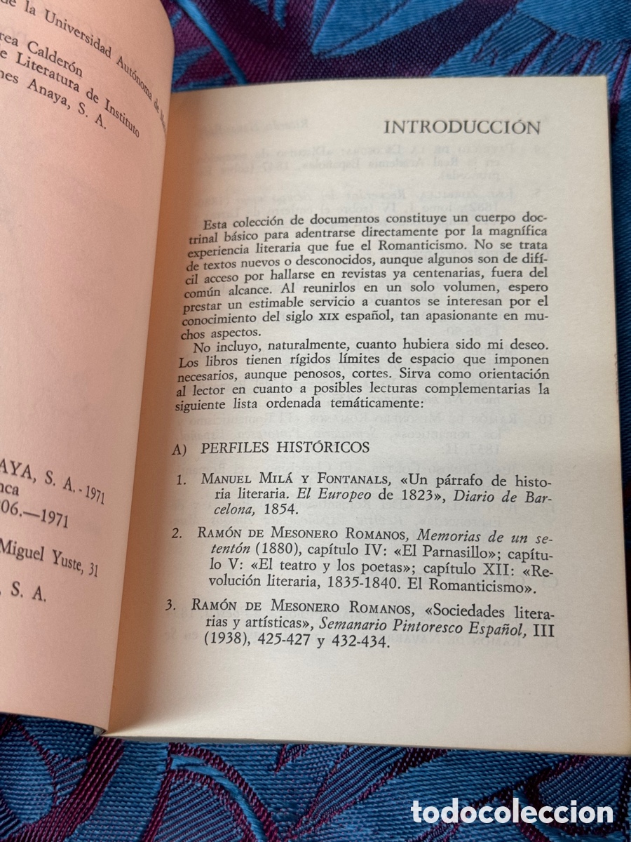 Libros de segunda mano: Ricardo Navas El romanticismo espa&ntilde;ol Anaya - Foto 3