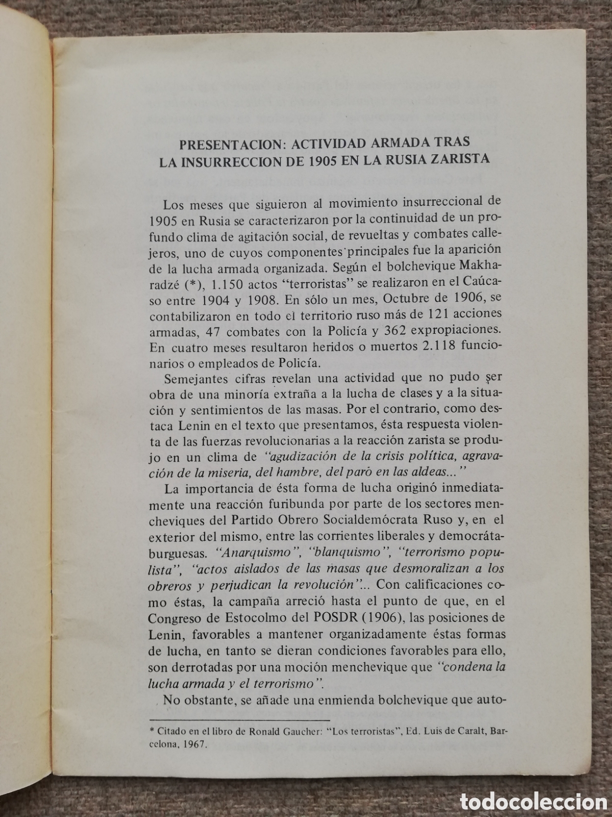 Libros de segunda mano: La guerra de guerrillas, de V. I. Lenin - Foto 2