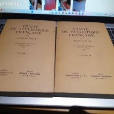 Libros de segunda mano: RARO. LINGÜÍSTICA. TRAITE DE STYLISTIQUE FRANCAISE, C. BALLY, ED. GENEVA, LIB. GEORG, 1951, L40