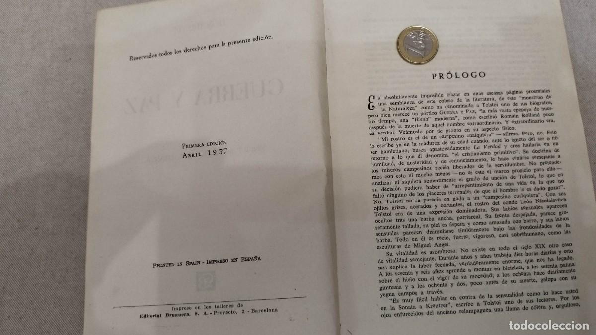 Libros de segunda mano: Guerra y paz 1957 - Foto 2