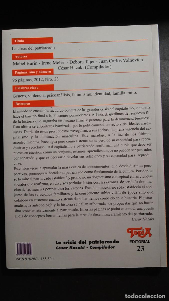 Libros de segunda mano: LA CRISIS DEL PATRIARCADO - VV.AA. - Foto 2