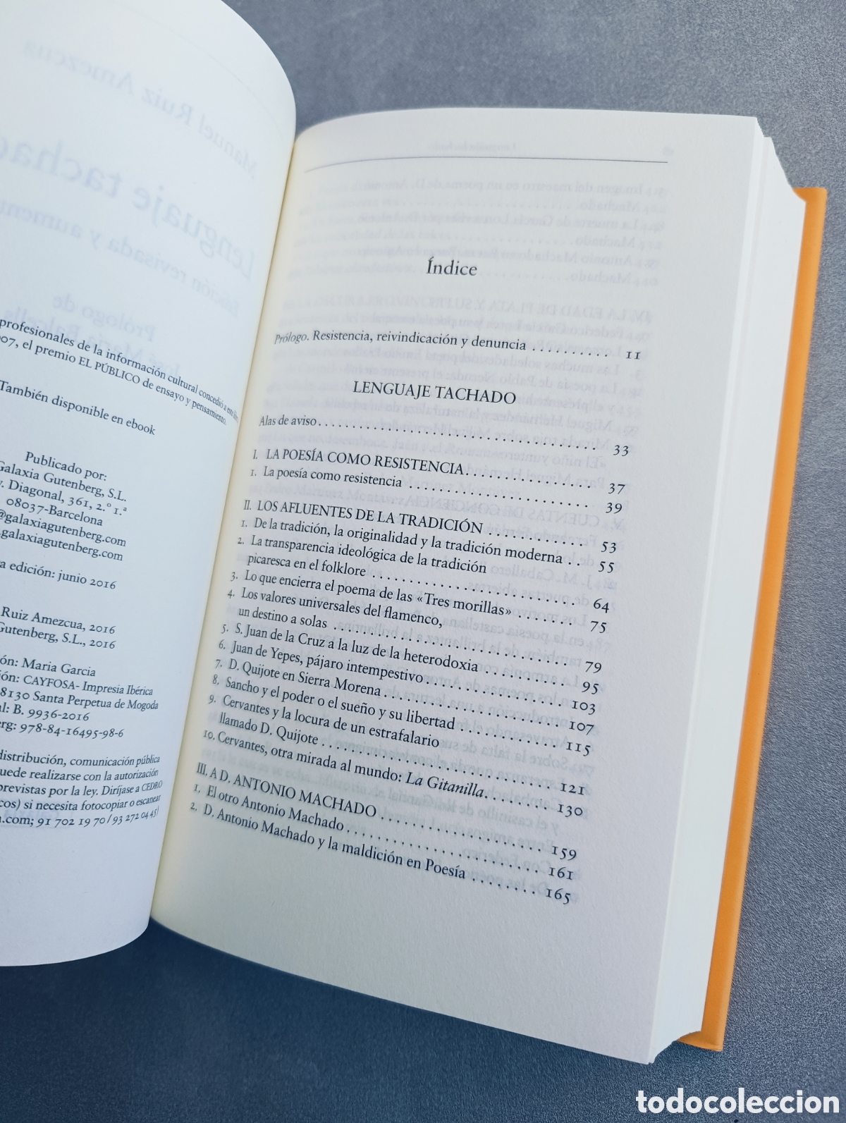 Libros de segunda mano: Lenguaje tachado. Manuel Ruiz Amezcua. - Foto 4