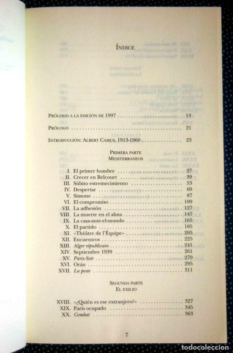 Libros de segunda mano: ALBERT CAMUS - HERBERT R. LOTTMAN - TAURUS -GRAN FORMATO - Foto 2