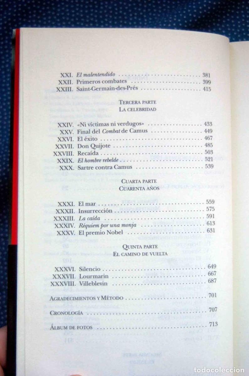 Libros de segunda mano: ALBERT CAMUS - HERBERT R. LOTTMAN - TAURUS -GRAN FORMATO - Foto 3