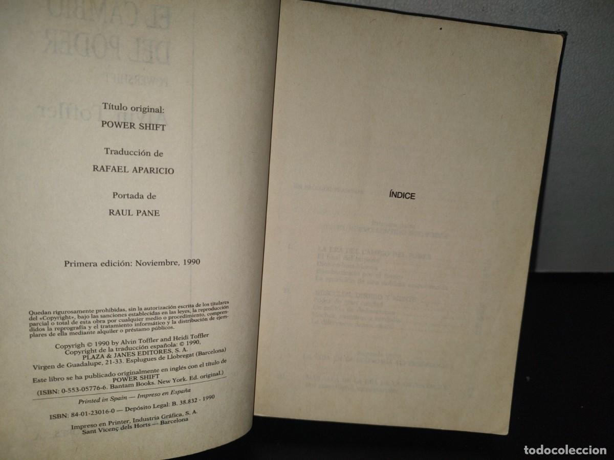 Libros de segunda mano: 128- EL CAMBIO DEL PODER. POWERSHIFT - ALVIN TOFFLER - Foto 6