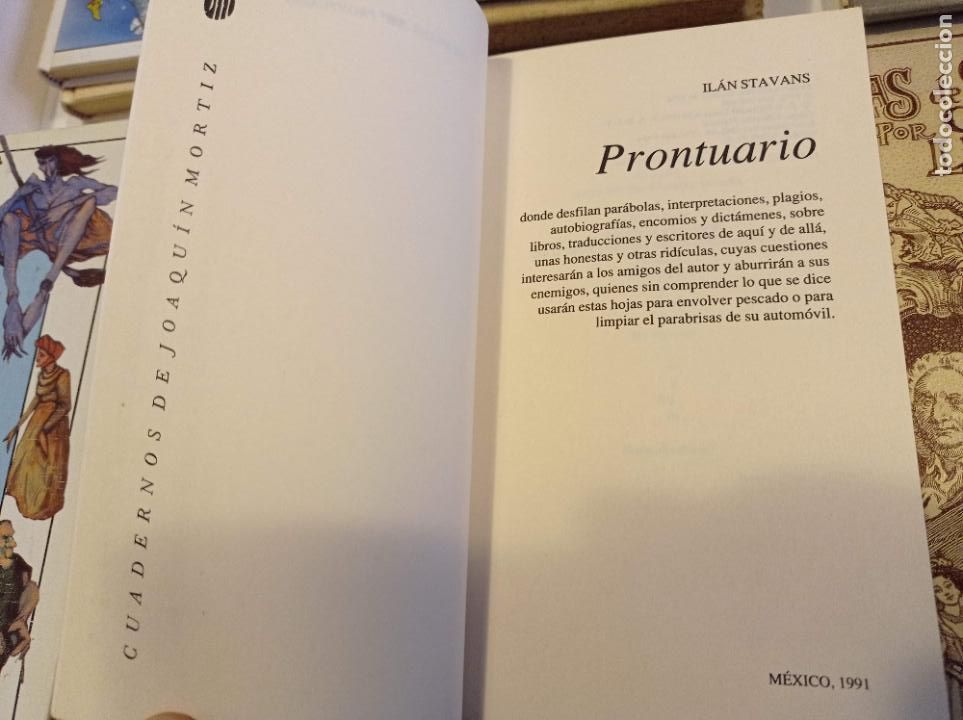 Libros de segunda mano: 1991 - IL&Aacute;N STAVANS. Prontuario - Foto 2