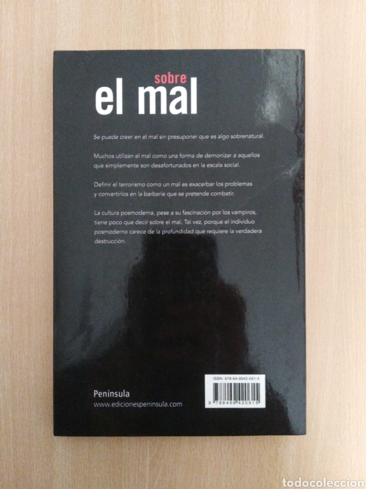 Libros de segunda mano: SOBRE EL MAL. Terry Eagleton - Foto 2