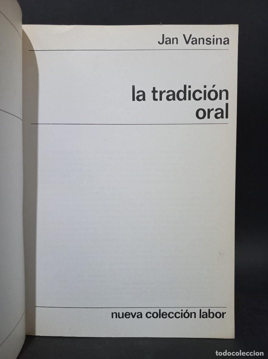 Libros de segunda mano: JAN VANSINA - LA TRADICI&Oacute;N ORAL - 1970 - Foto 2