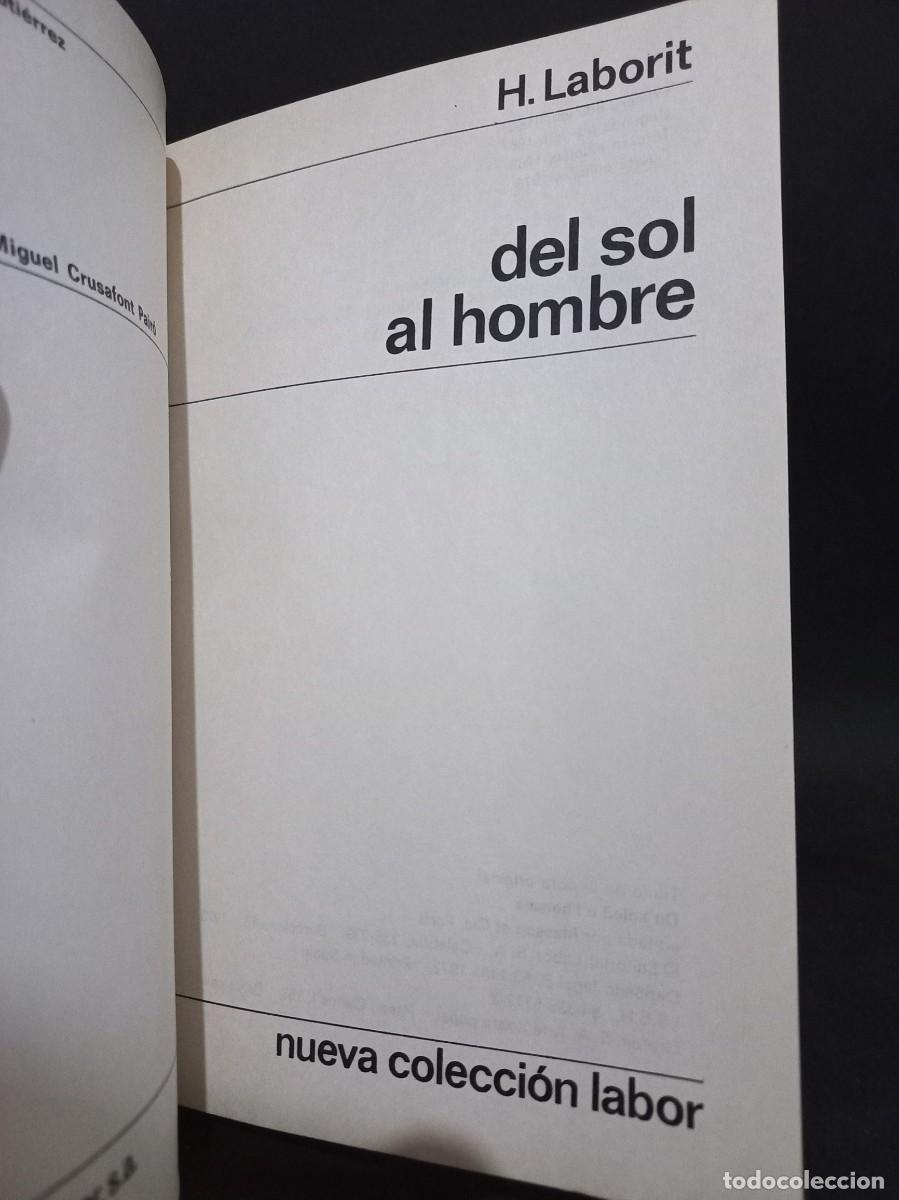 Libros de segunda mano: H. LABORIT - DEL SOL AL HOMBRE - 1973 - Foto 2