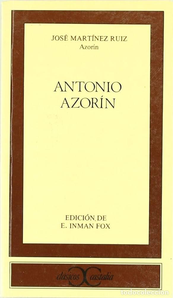 Libros de segunda mano: Jos&eacute; Mart&iacute;nez Ruiz -Azor&iacute;n ed. E Inman Fox - Foto 1