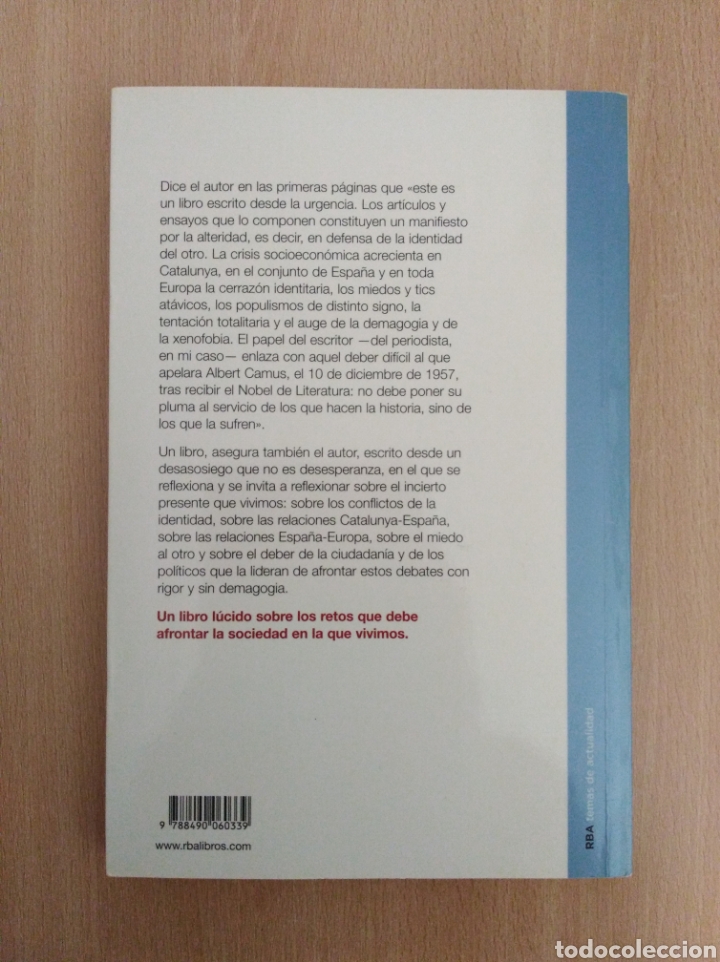Libros de segunda mano: LA MIRADA DEL OTRO. Rafael Jorba. RBA - Foto 2