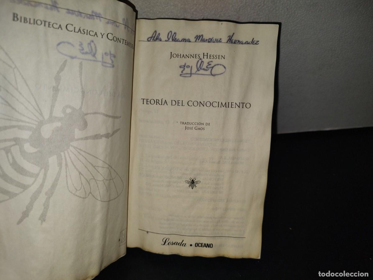 Libros de segunda mano: 129- TEOR&Iacute;A DEL CONOCIMIENTO - JOHANNES HESSEN - Foto 10