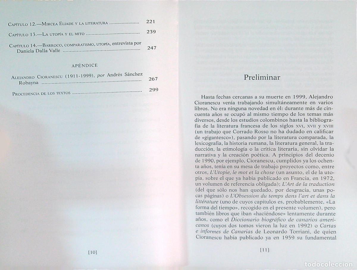 Libros de segunda mano: LA FORMA DEL TIEMPO - ALEJANDRO CIORANESCU - 2014 - Foto 3