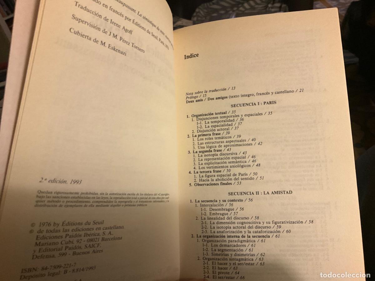 Libros de segunda mano: LA SEMIOTICA DEL TEXTO (A. J. GREIMAS) - Foto 3