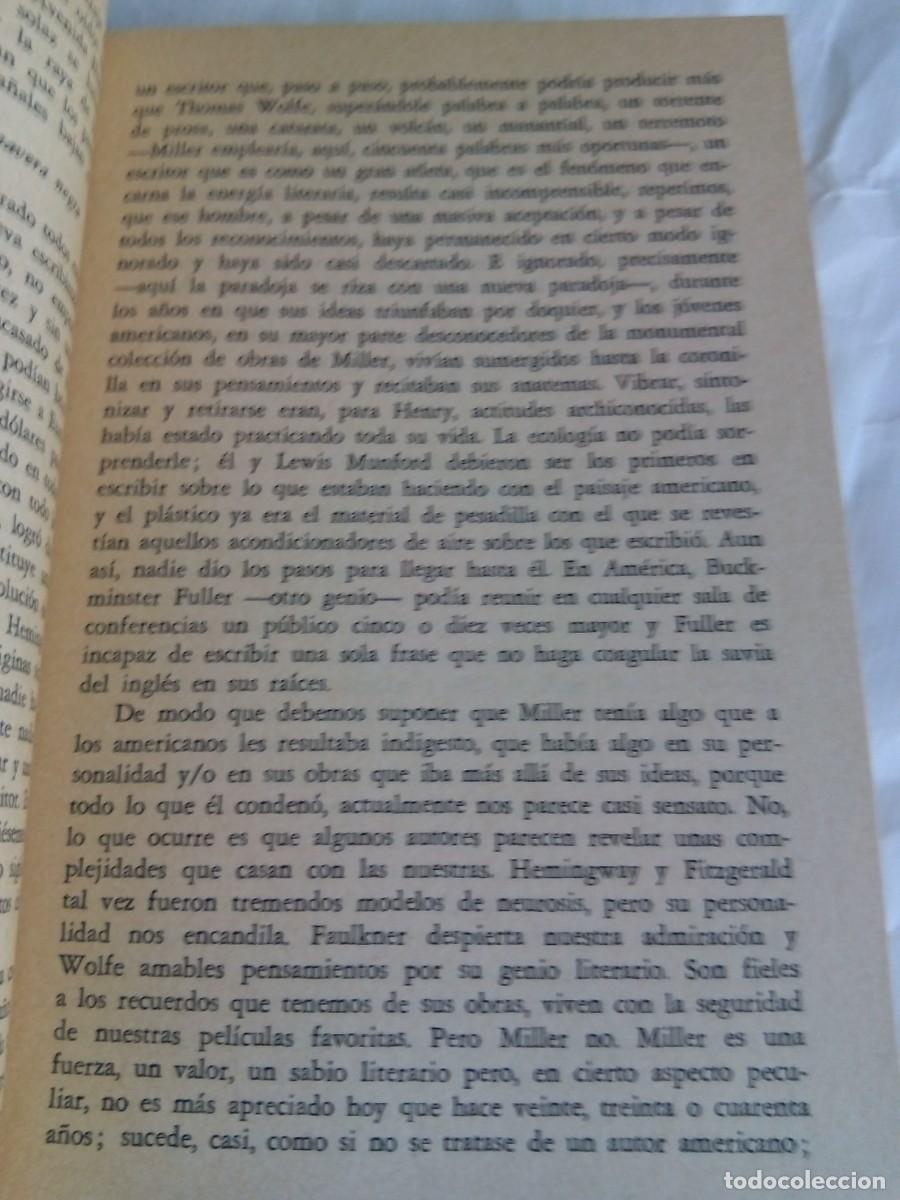 Libros de segunda mano: GENIO Y LUJURIA. HENRY MILLER / NORMAN MAILER - Foto 6
