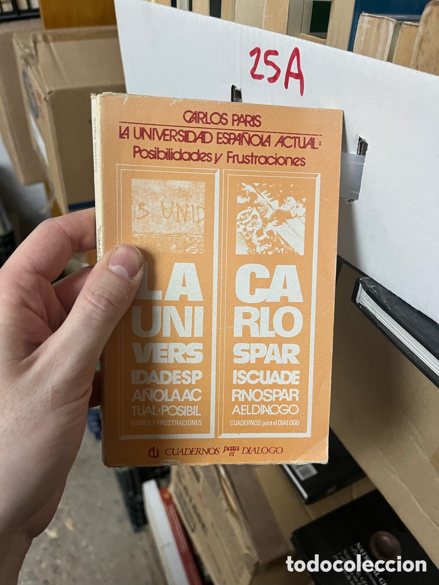 Libros de segunda mano: Esco18 CARLOS PARIS 14 UNIVERSIDAD ESPA&Ntilde;CIA ACTUAL: Posibilidades y Frustraciones