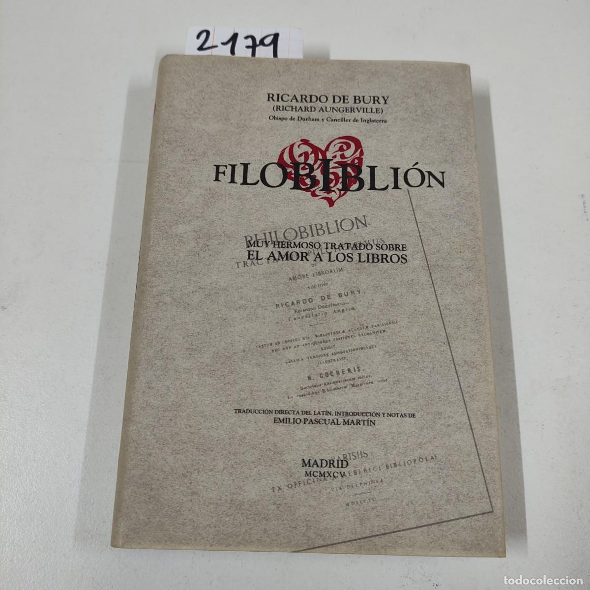Libros de segunda mano: FILOBIBLI&Oacute;N. - Foto 1