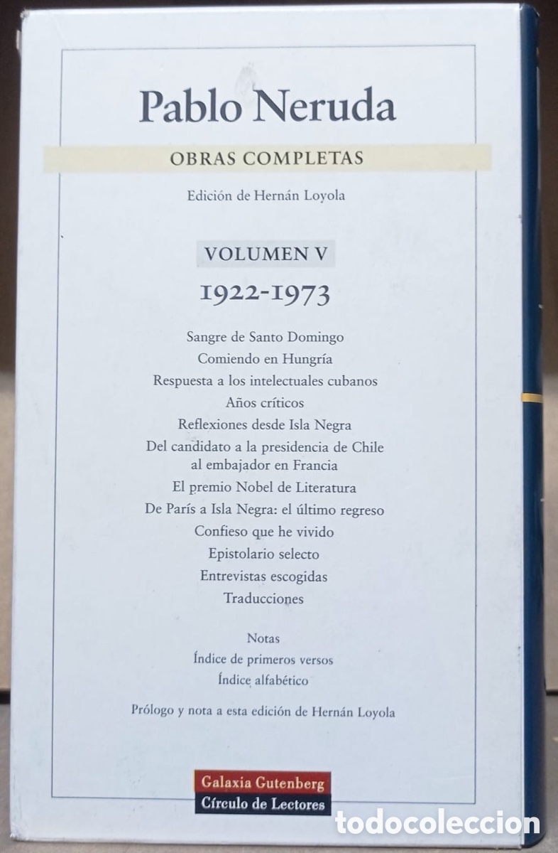 Libros de segunda mano: Pablo Neruda. Obras Completas de Pablo Neruda. - Foto 9