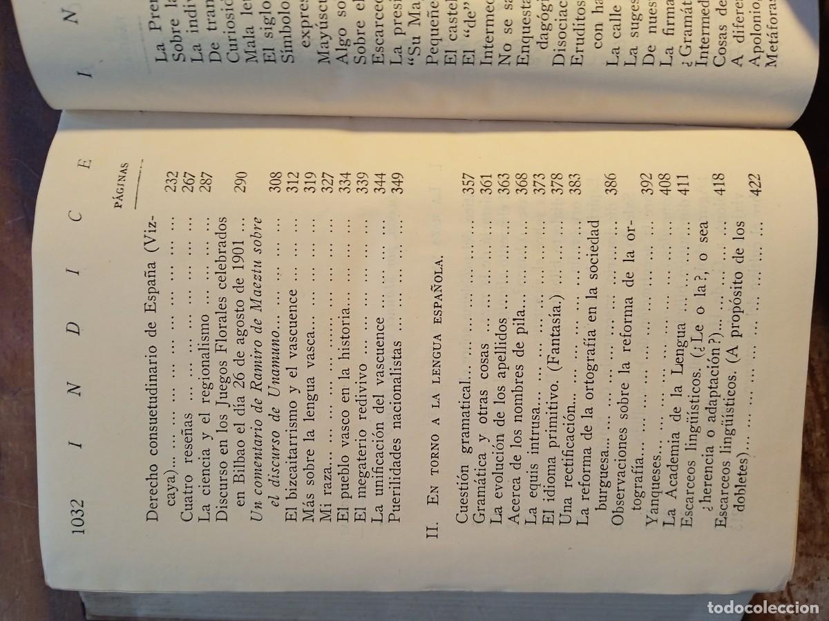 Libros de segunda mano: Unamuno obras completas la raza y la lengua - Foto 7