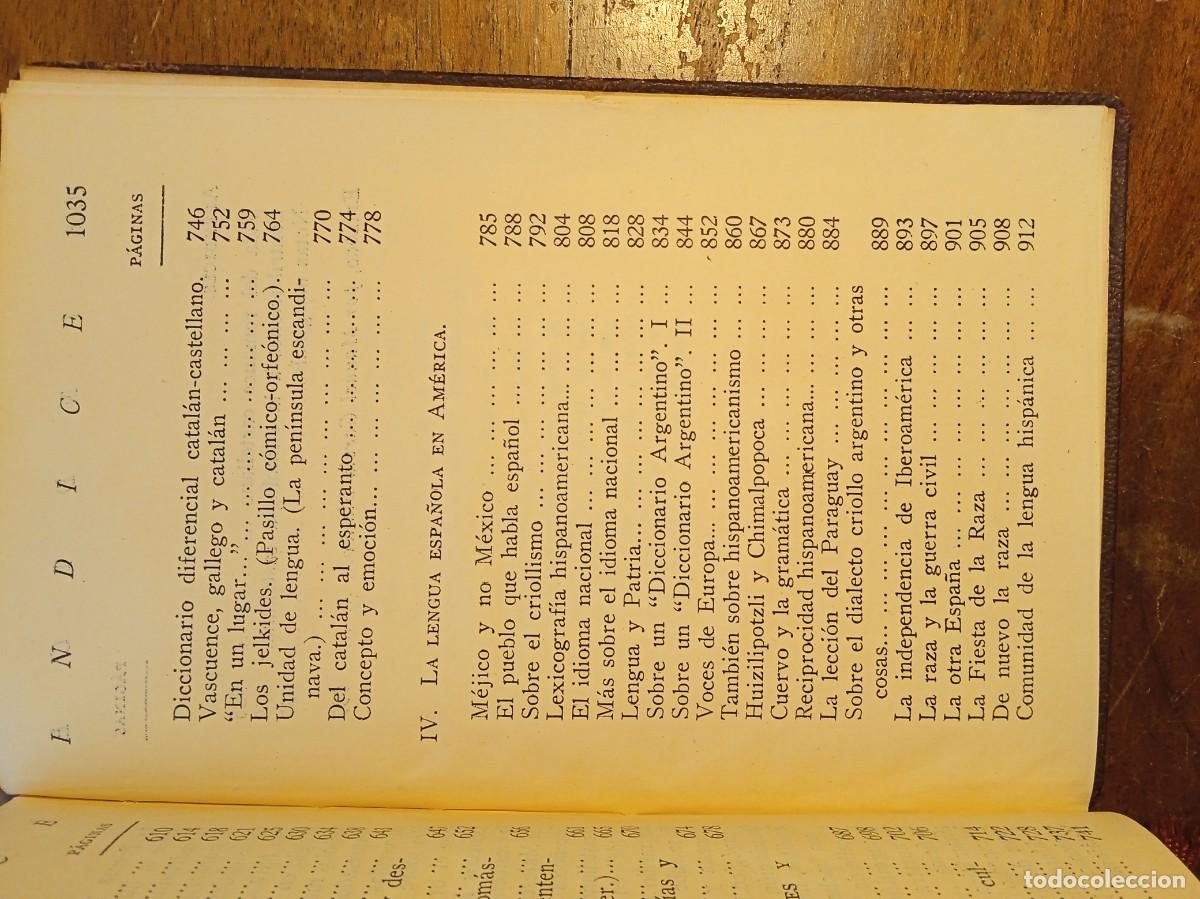 Libros de segunda mano: Unamuno obras completas la raza y la lengua - Foto 10