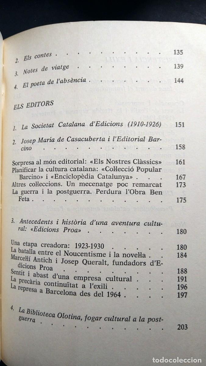 Libros de segunda mano: ESCRIPTORS I EDITORS DEL NOU-CENTS - ALBERT MANENT - Foto 5
