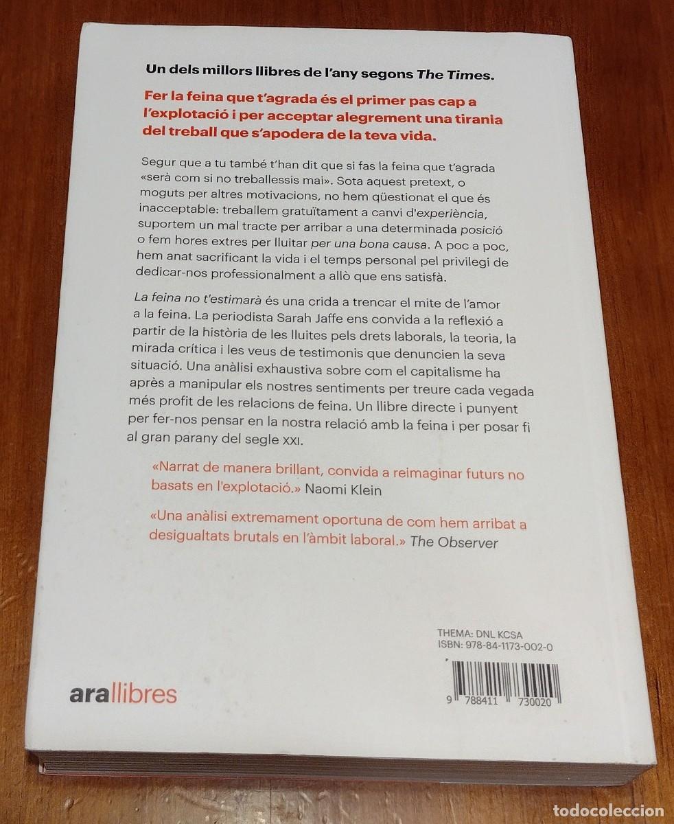 Libros de segunda mano: JAFFE, SARAH. LA FEINA NO TESTIMAR&Agrave;. - Foto 2
