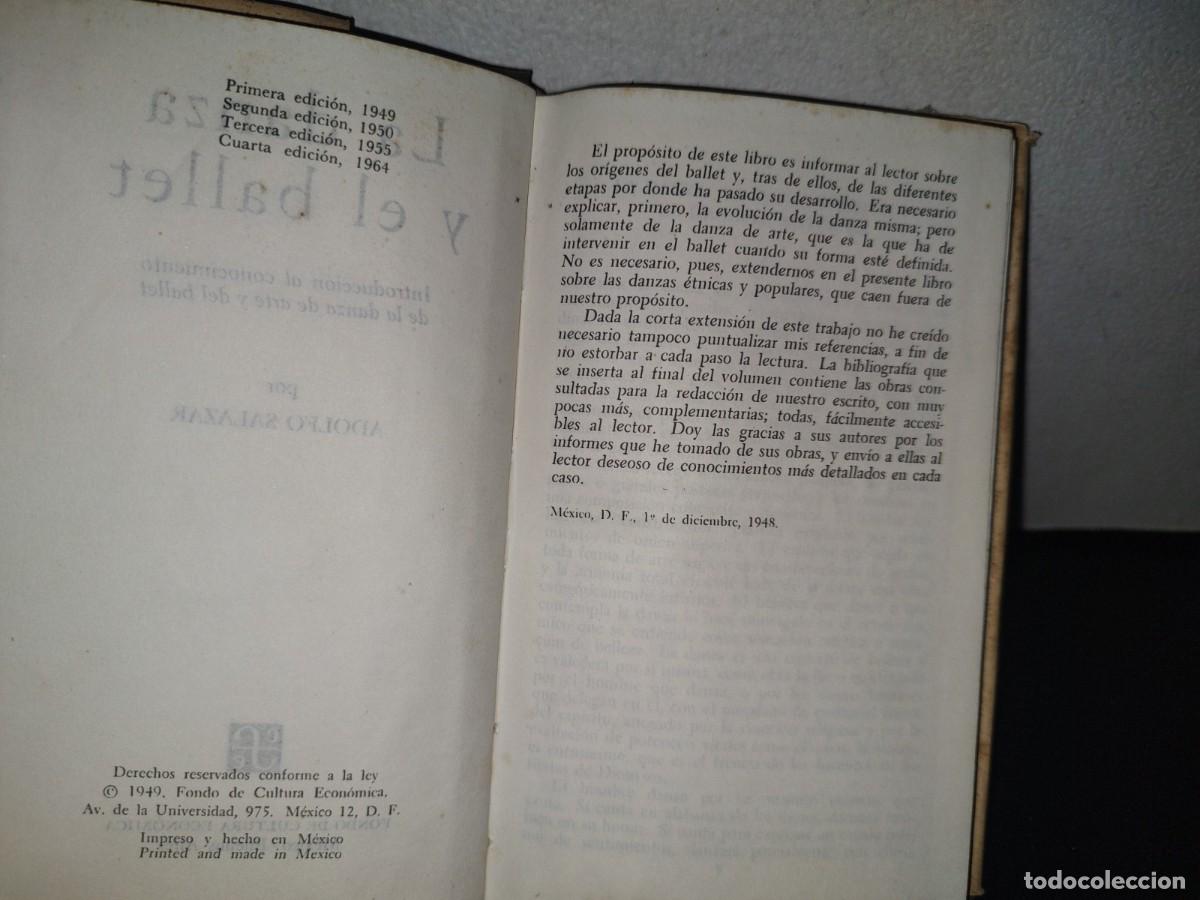 Libros de segunda mano: 134- LA DANZA Y EL BALLET - ADOLFO SALAZAR - Foto 5