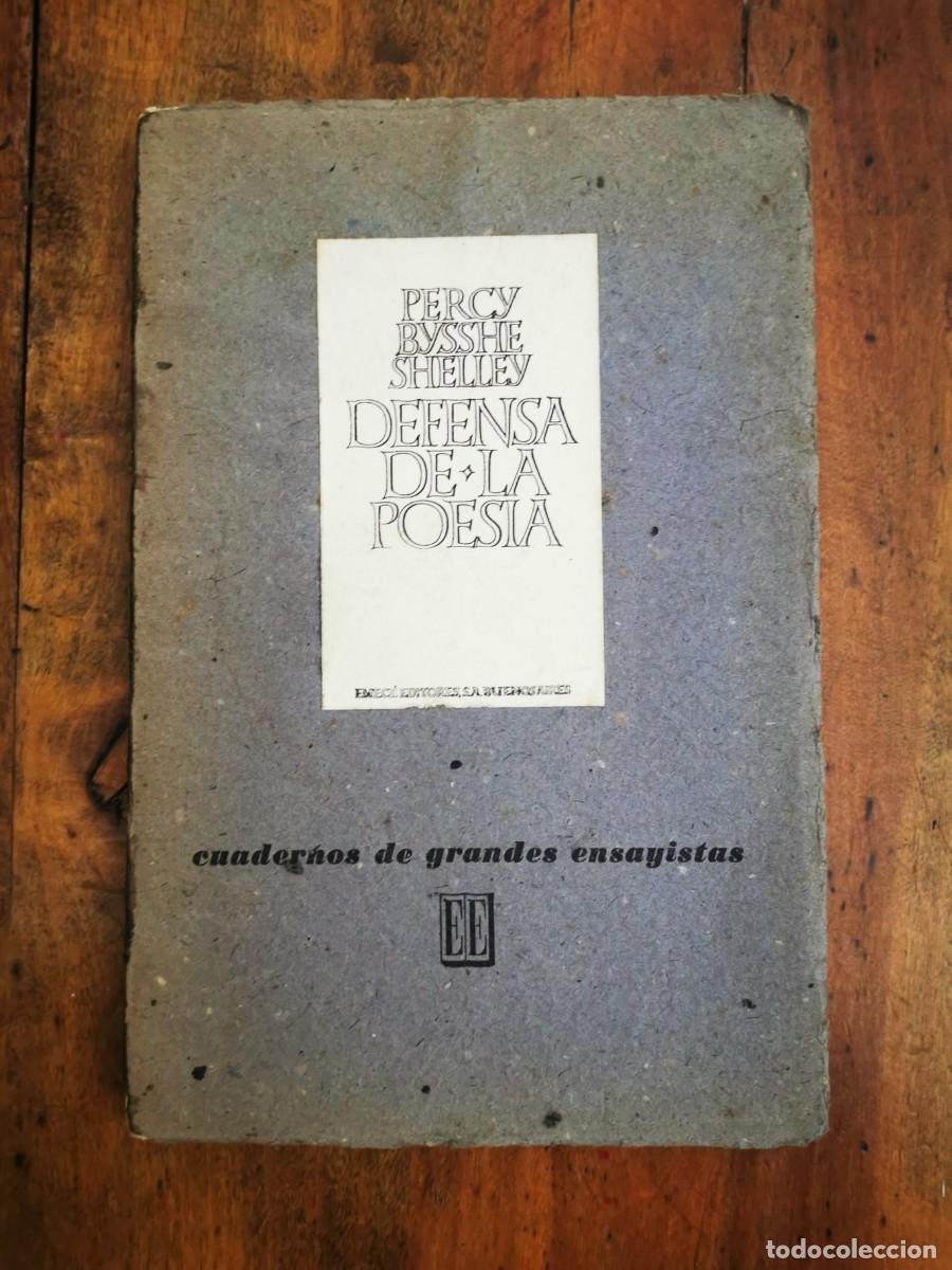 Libros de segunda mano: SHELLEY, Percy Bysshe. Defensa de la poes&iacute;a - Foto 1