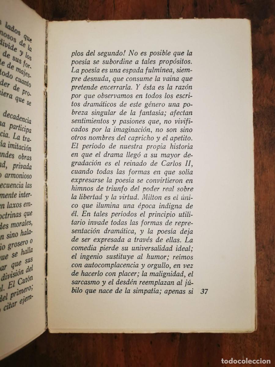 Libros de segunda mano: SHELLEY, Percy Bysshe. Defensa de la poes&iacute;a - Foto 4