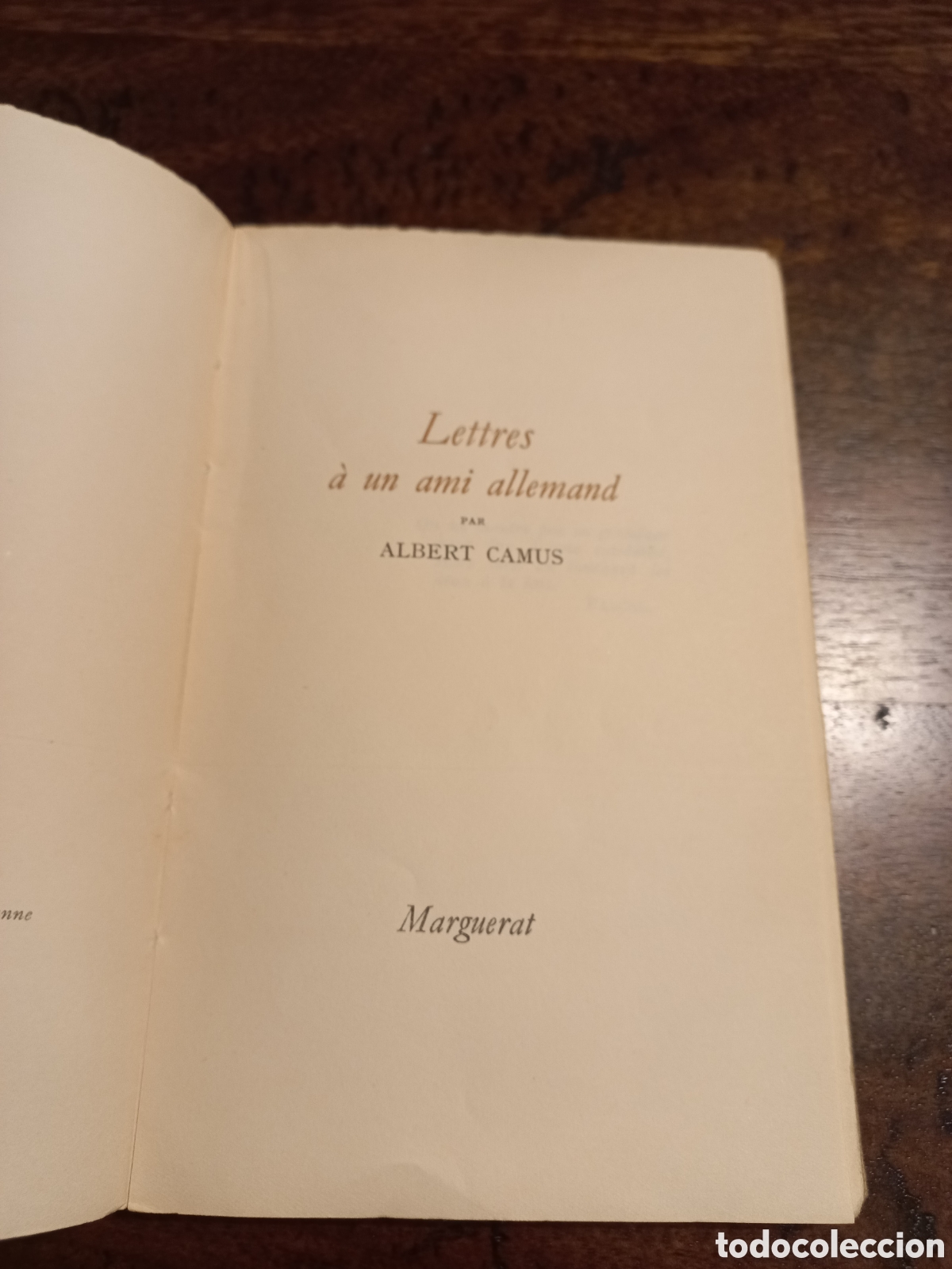 Libros de segunda mano: Lettres &agrave; un ami allemand, Albert Camus - Foto 3
