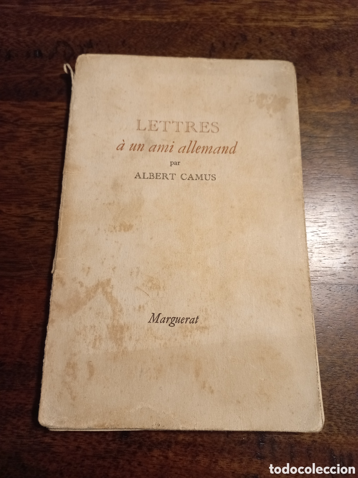 Libros de segunda mano: Lettres &agrave; un ami allemand, Albert Camus - Foto 1