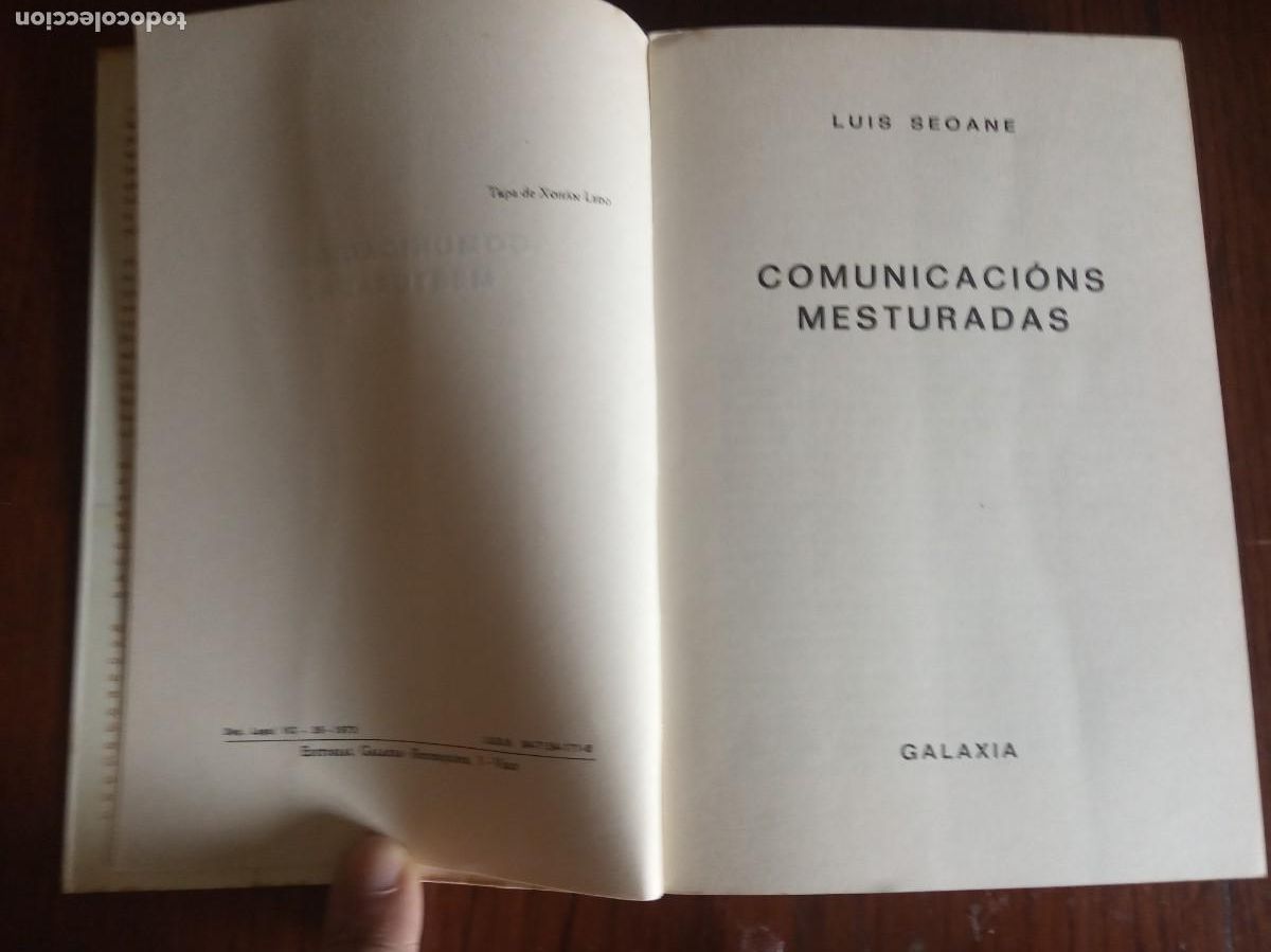 Libros de segunda mano: Comunicaci&oacute;ns Mesturadas.- Luis Seoane. - Foto 3