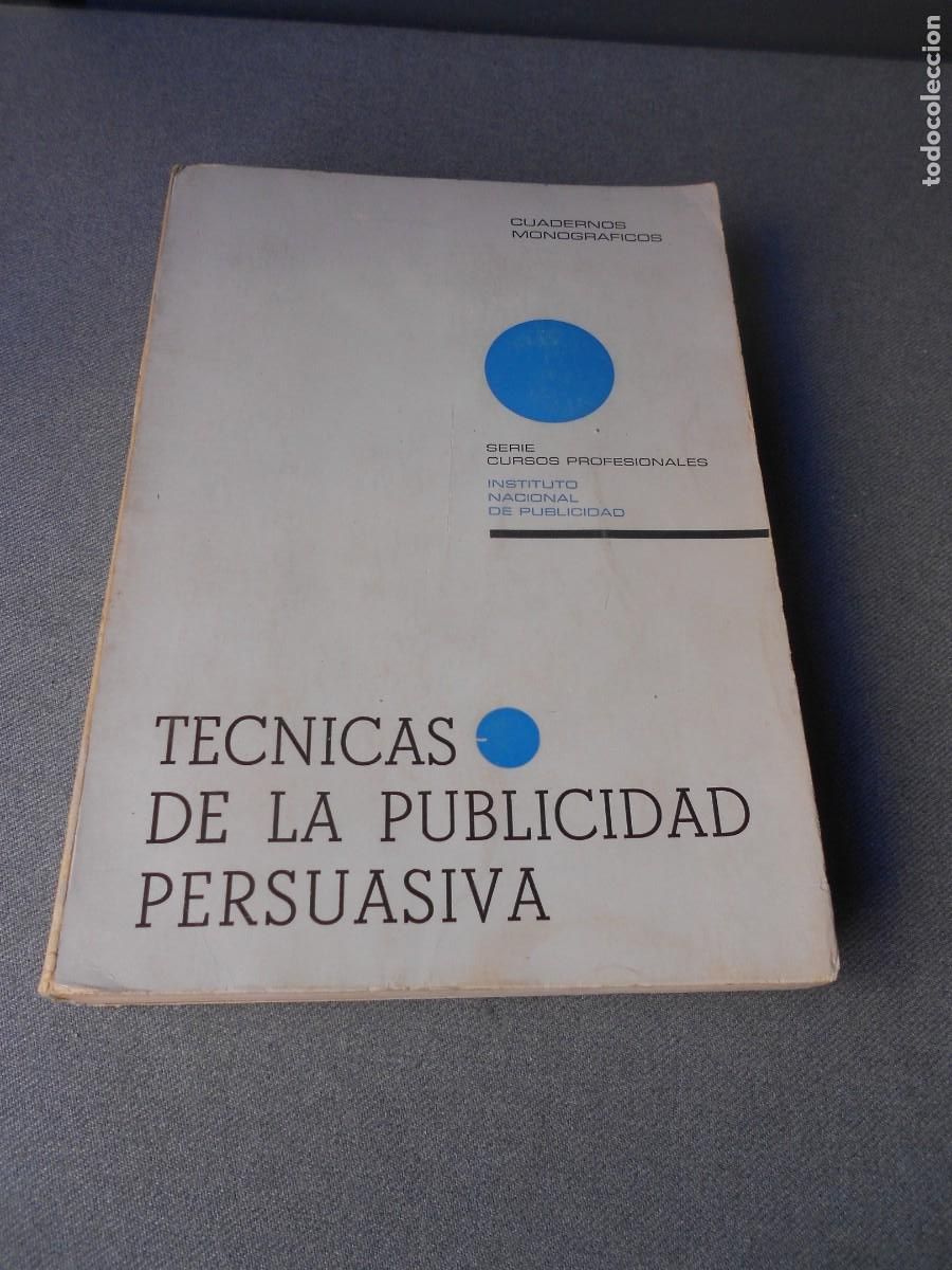 Libros de segunda mano: TECNICAS DE LA PUBLICIDAD PERSUASIVA - Foto 1