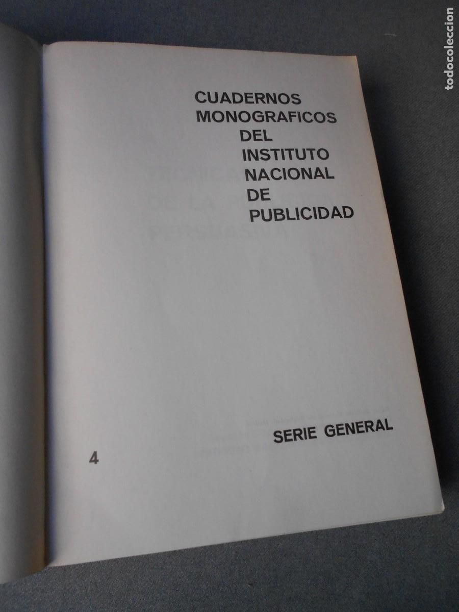 Libros de segunda mano: TECNICAS DE LA PUBLICIDAD PERSUASIVA - Foto 2
