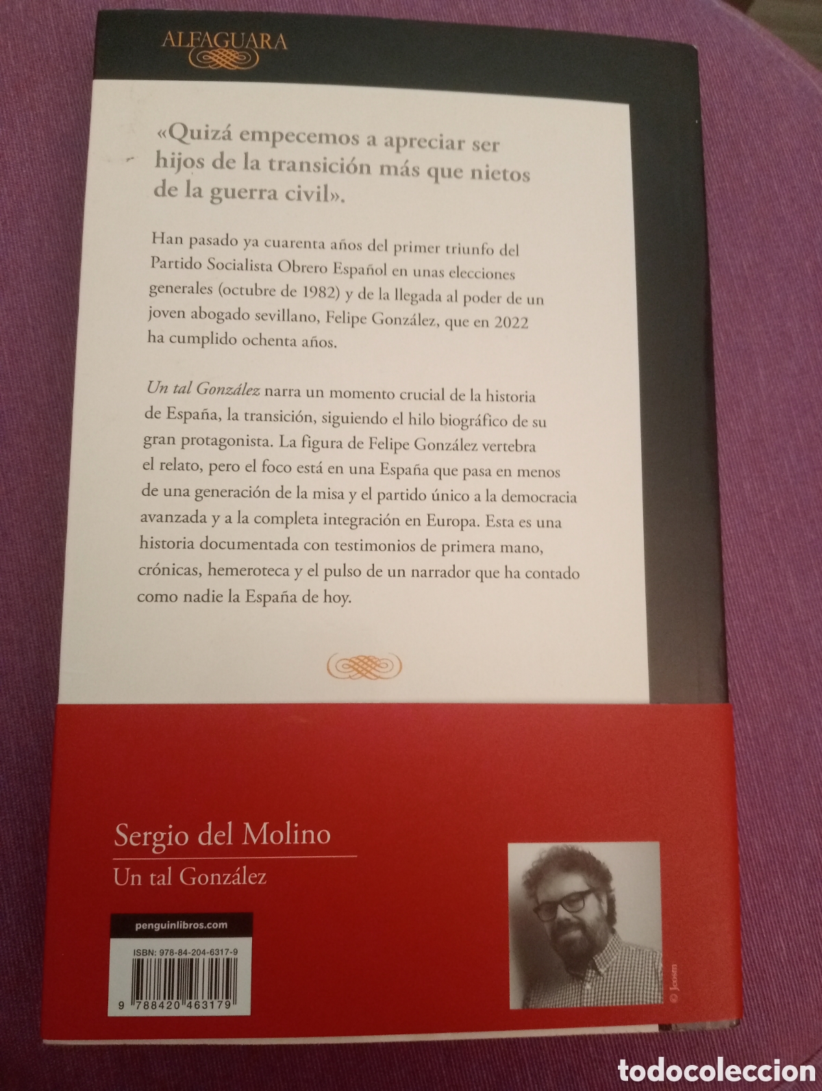 Libros de segunda mano: Sergio del Molino . Un tal Gonzalez . Alfaguara - Foto 2