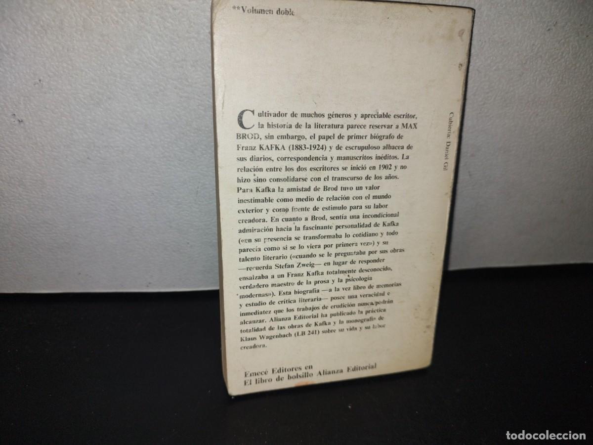 Libros de segunda mano: 95- MAX BROD: KAFKA - EL LIBRO DE BOLSILLO, ALIANZA EDITORIAL - 1982 - Foto 3