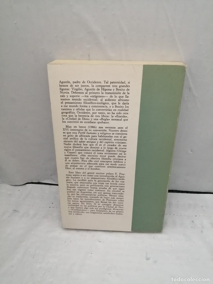 Libros de segunda mano: San Agust&iacute;n. Perfil humano y religioso - Foto 2