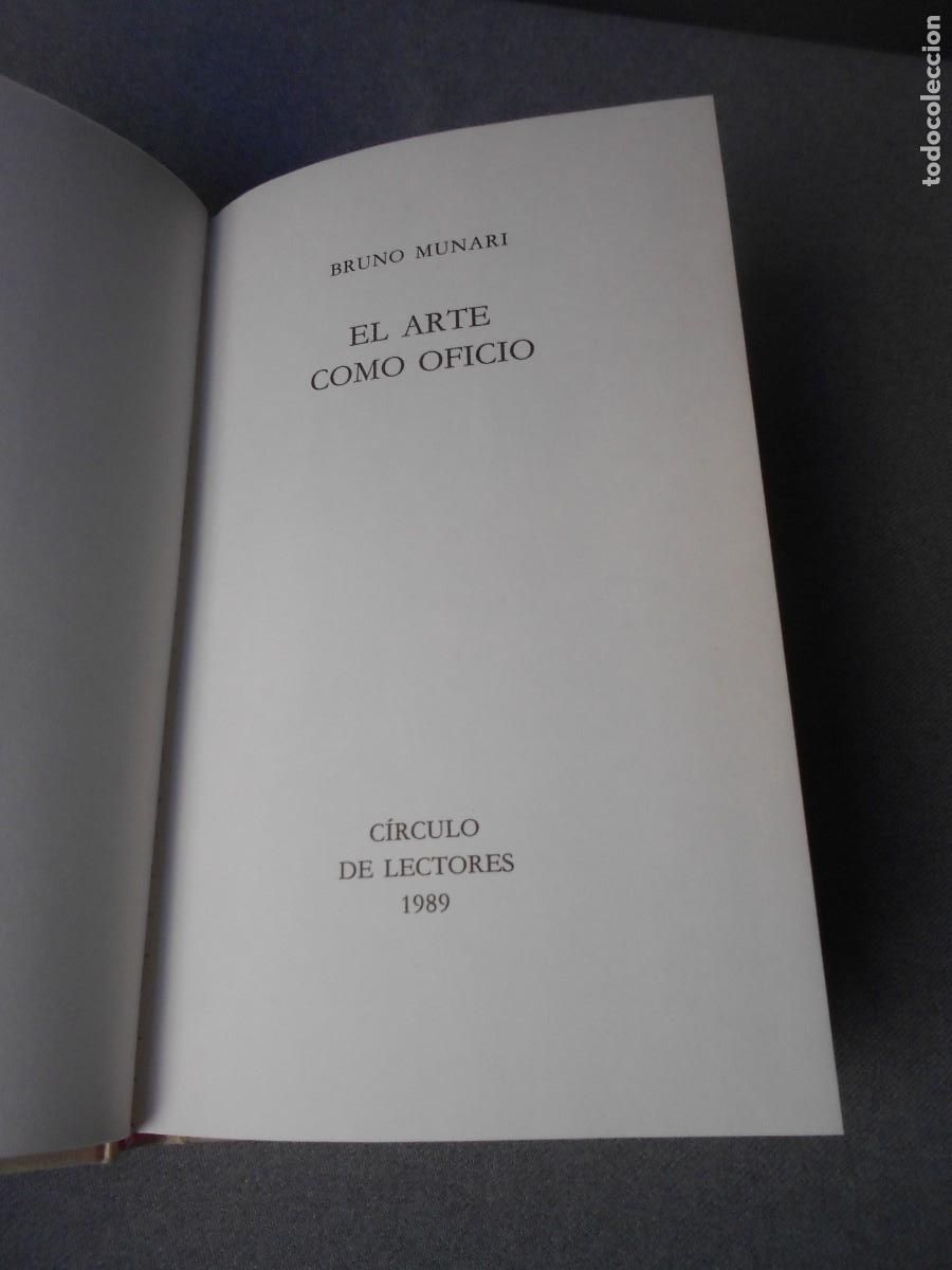 Libros de segunda mano: EL ARTE COMO OFICIO - Foto 4