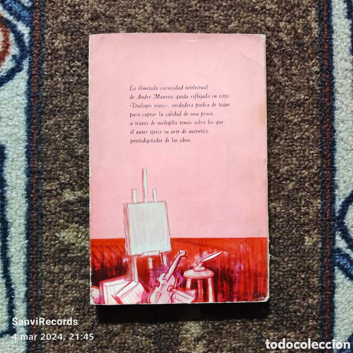 Libros de segunda mano: DIALOGOS VIVOS (ANDR&Eacute; MAUROIS) (LA BOTELLA ERRANTE) - Foto 2