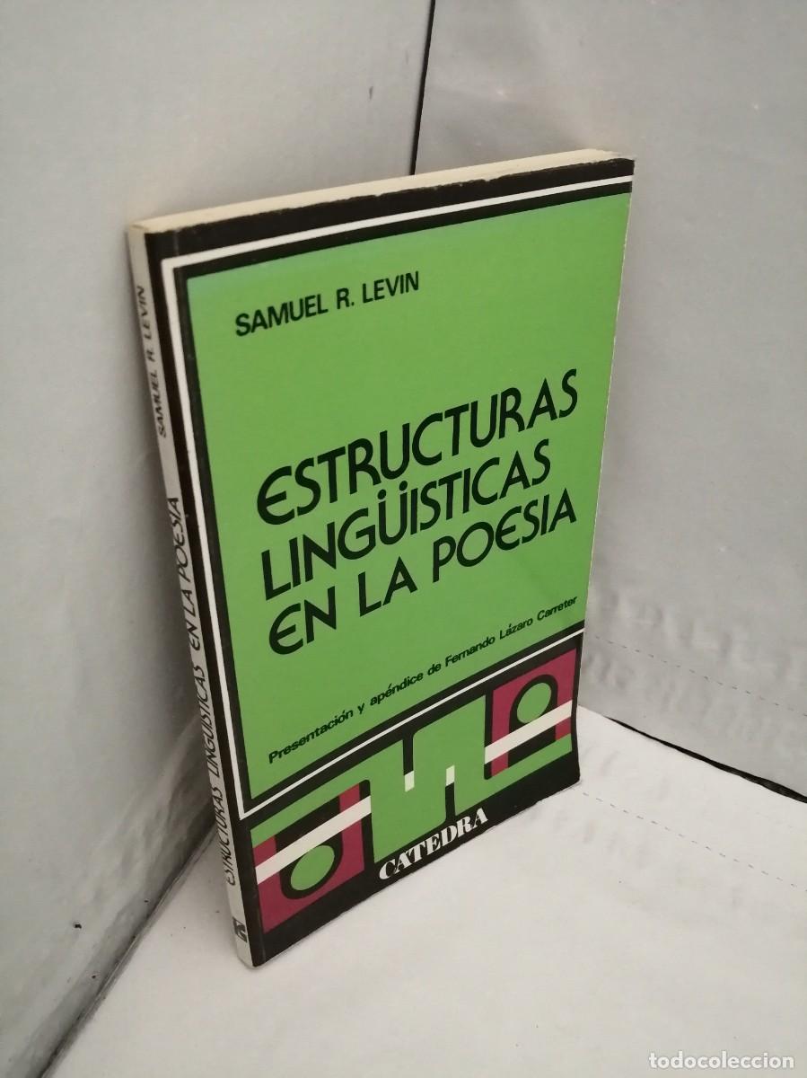 Libros de segunda mano: Estructuras ling&uuml;&iacute;sticas en la poes&iacute;a - Foto 3