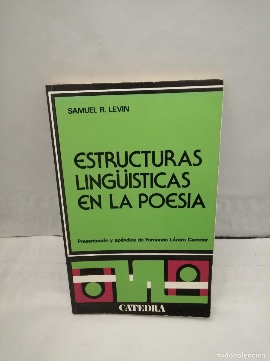 Libros de segunda mano: Estructuras ling&uuml;&iacute;sticas en la poes&iacute;a - Foto 1