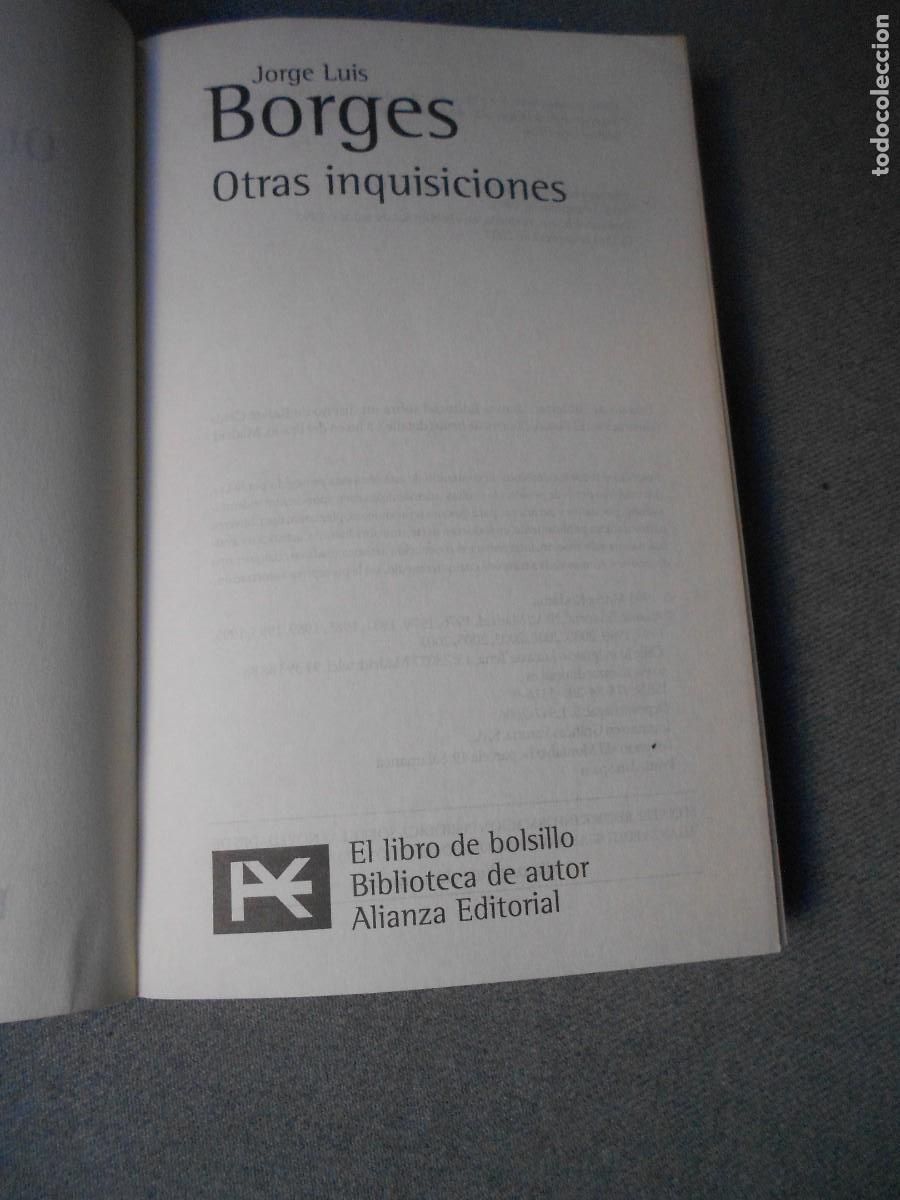 Libros de segunda mano: OTRAS INQUISICIONES. BORGES - Foto 2