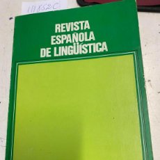 Libros de segunda mano: REVISTA ESPAÑOLA DE LINGÜÍSTICA 9, 1. - VV.AA.