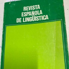 Libros de segunda mano: REVISTA ESPAÑOLA DE LINGÜÍSTICA 16, 2. - VV.AA.
