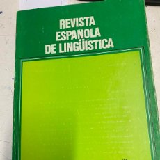 Libros de segunda mano: REVISTA ESPAÑOLA DE LINGÜÍSTICA 15, 2. - VV.AA.