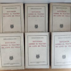 Libros de segunda mano: ESTUDIOS SOBRE EL TEATRO DE LOPE DE VEGA / OBRAS COMPLETAS DE MÉNÉNDEZ PELAYO / 1949