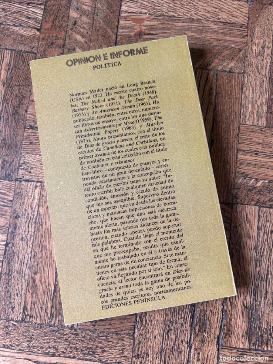 Libros de segunda mano: D&iacute;as de gracia y arena - Norman Mailer - Foto 4