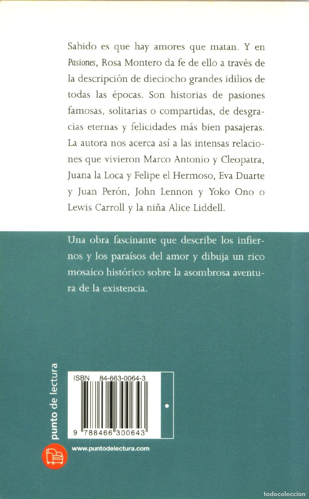 Libros de segunda mano: Pasiones - Montero, Rosa - Foto 2