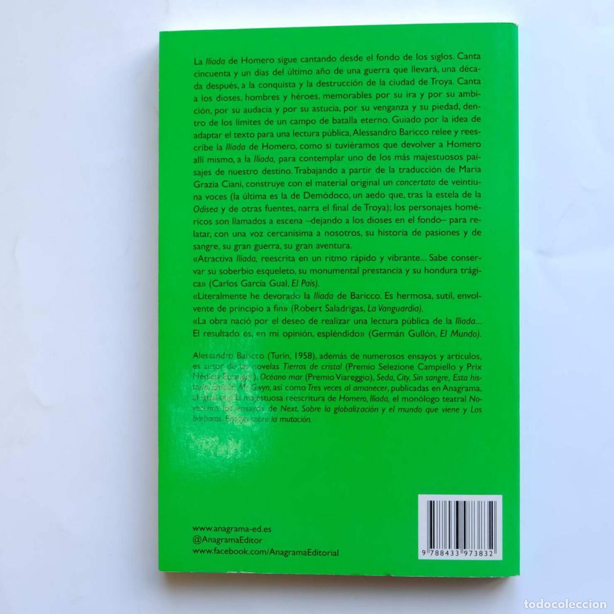 Libros de segunda mano: Homero, Iliada - Alessandro Baricco - Foto 3