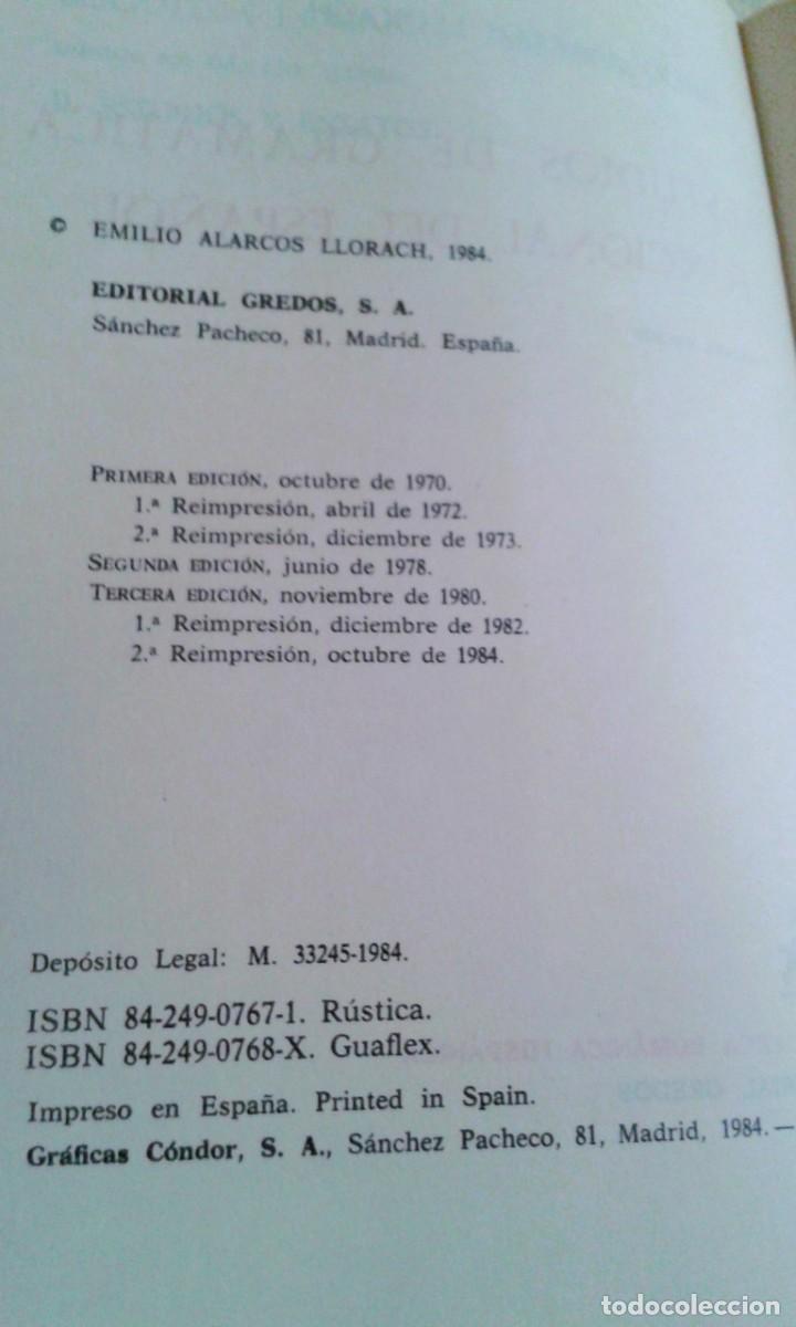 Libros de segunda mano: ESTUDIOS DE GRAM&Aacute;TICA FUNCIONAL DEL ESPA&Ntilde;OL 1984 - Foto 2